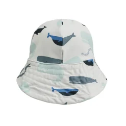 Josefine Sun Hat in Whales / Cloud Blue by Liewood