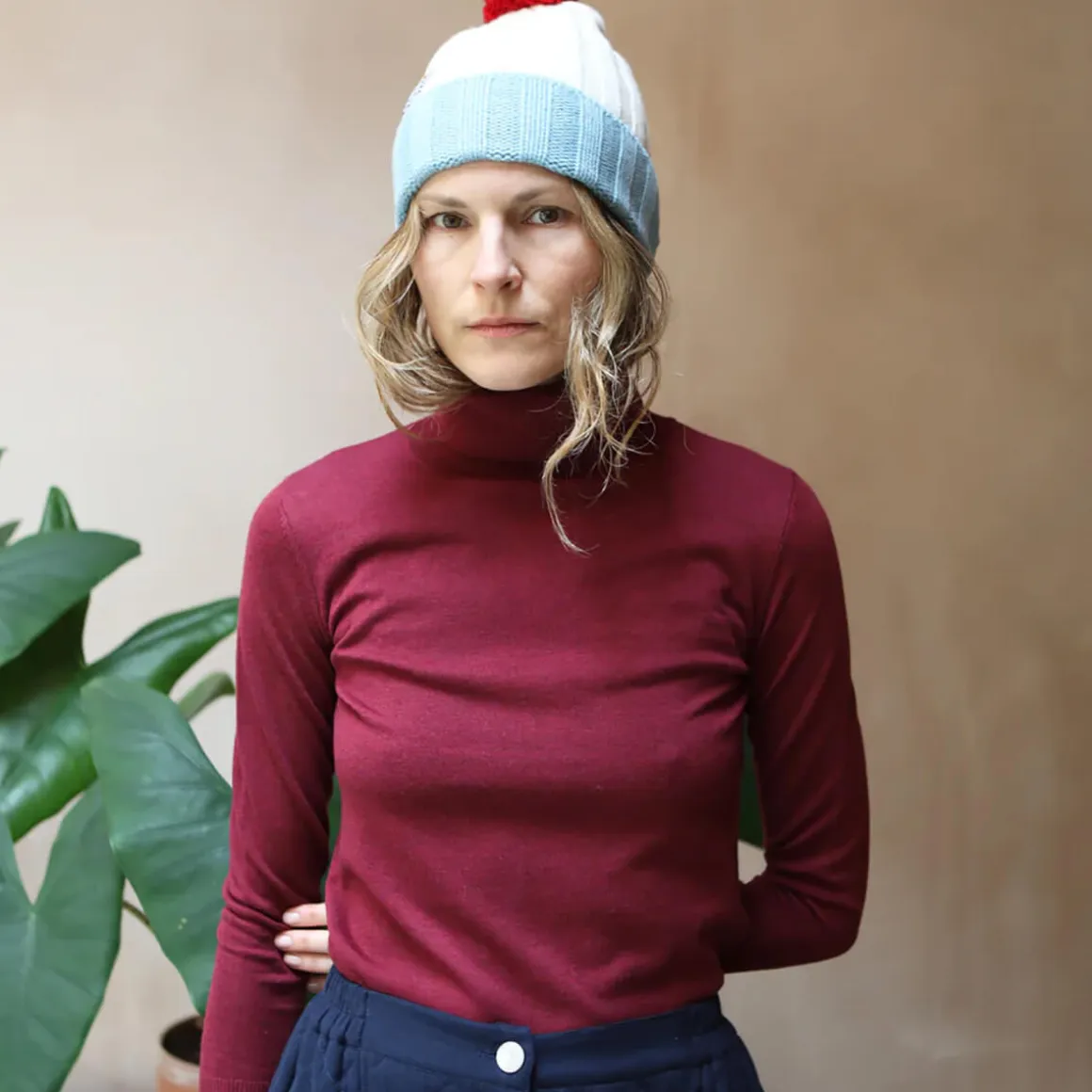 Joshua Knit in Burgundy by L.F.Markey