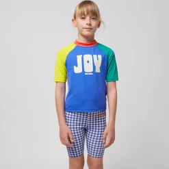 Joy Colour Block Swim T-Shirt by Bobo Choses