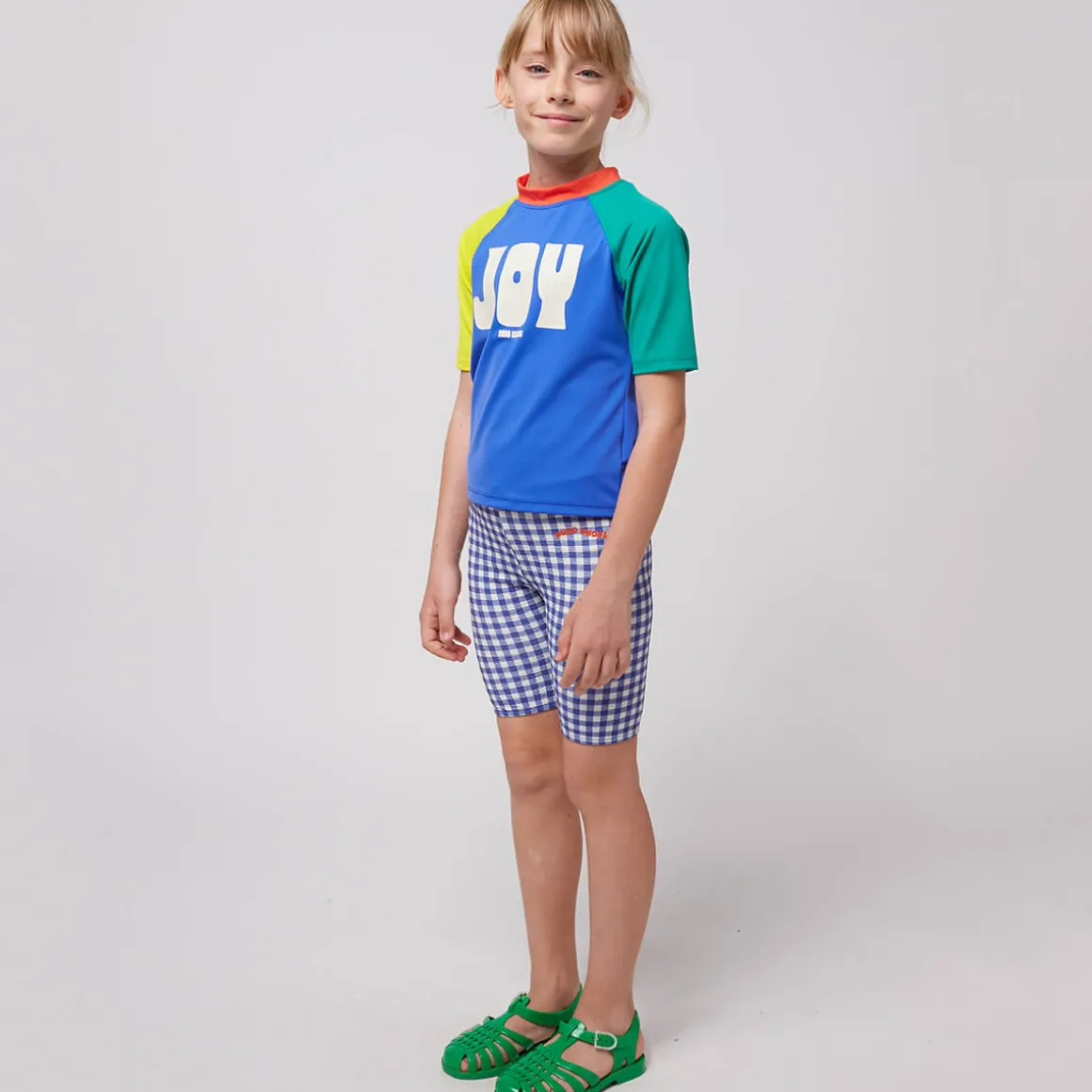 Joy Colour Block Swim T-Shirt by Bobo Choses