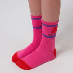 Joyful Face Short Socks by Bobo Choses