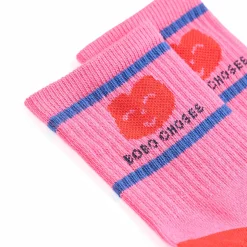 Joyful Face Short Socks by Bobo Choses