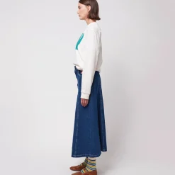 Joy Straight Fit Sweatshirt in White by Bobo Choses Womenswear