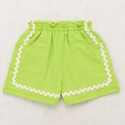 Jumbo Rickrack Camp Short in Peridot by Misha & Puff - Last One In Stock - 10 Years