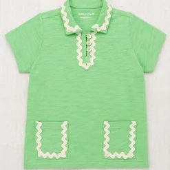 Jumbo Rickrack Leisure Polo in Popsicle by Misha & Puff - Last Ones In Stock - 4-8 Years