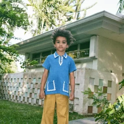 Jumbo Rickrack Leisure Polo in Holland by Misha & Puff - Last Ones In Stock - 4-6 Years
