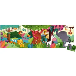 Jungle Panoramic 36 Piece Jigsaw Puzzle In Carry Case by Janod