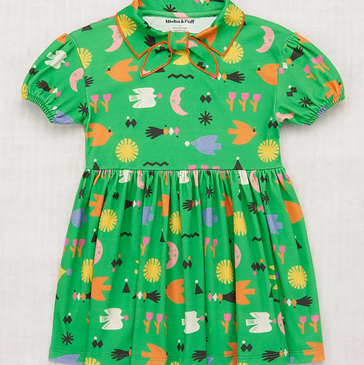 Junior Scout Dress in Clover Daleyden Fête by Misha & Puff