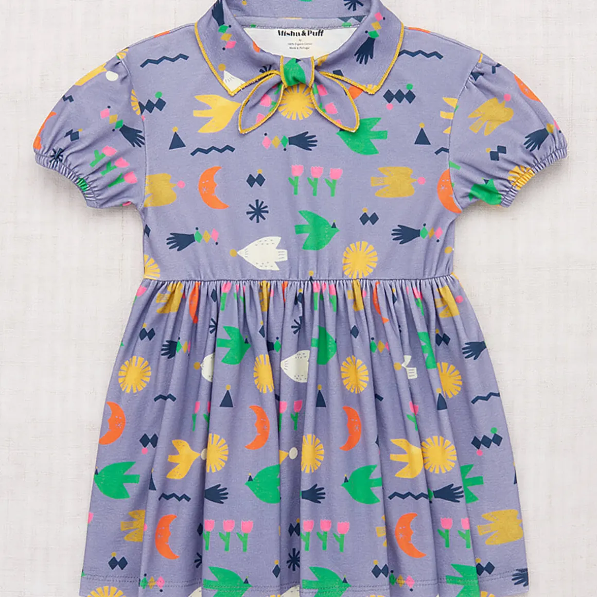 Junior Scout Dress in Pewter Daleyden Fête by Misha & Puff - Last Ones In Stock - 3-6 Years