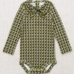 Junior Scout Onesie in Leaf Lattice by Misha & Puff