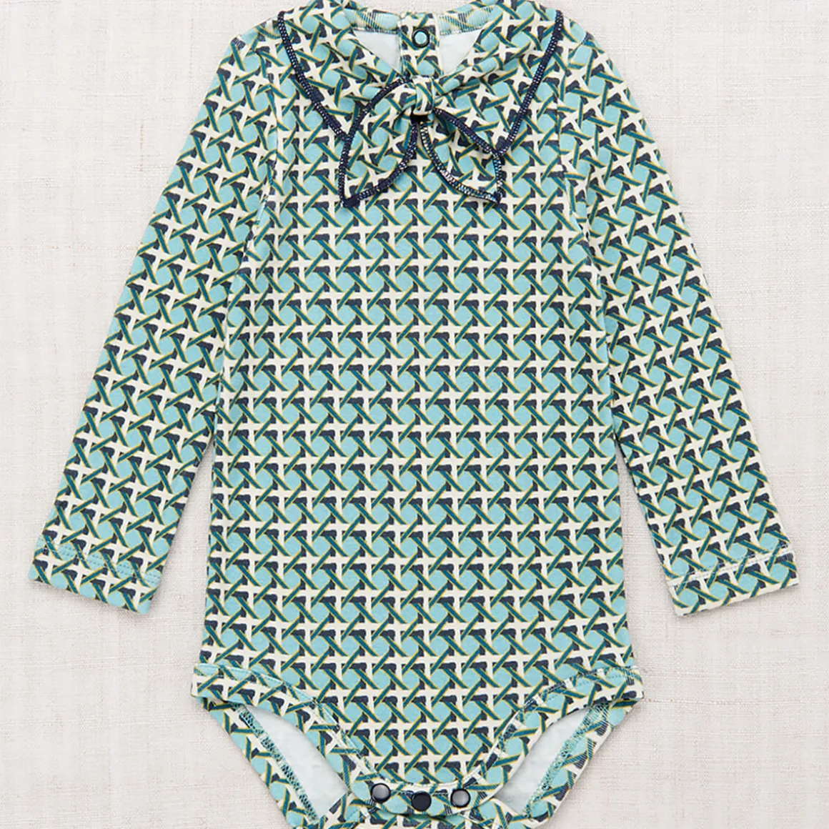 Junior Scout Onesie in Yonder Lattice by Misha & Puff