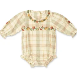 Juniper Romper in Harvest Plaid by Lali