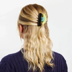 Juno Hair Claw in Black + Chartreuse by Chunks