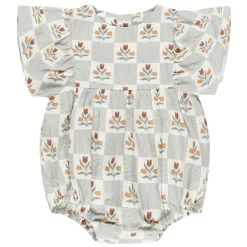 Kalea Romper in Garden Grid by Rylee & Cru