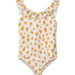 Kallie Printed Swimsuit in Hearts / Sandy by Liewood