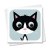 Karl Kitten Greetings Card by Stripey Cats Cards