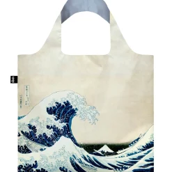 Katsushika Hokusai The Great Wave Recycled Shopping Bag by Loqi