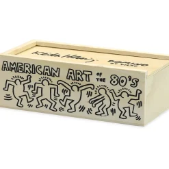 Keith Haring Natural Wood Dominoes by Vilac