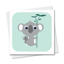 Kimmy Koala Greetings Card by Stripey Cats Cards