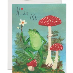 Kiss Me Love Greetings Card by Red Cap Cards