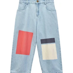 Kite Block Jean in Sky Blue / Setting Sun by Wynken