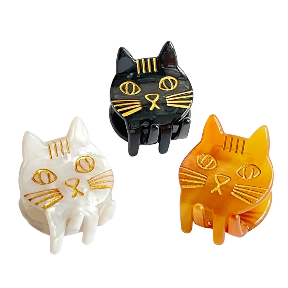 Kitty Large Mini Hair Claw in Various Colours by Hello Sakura