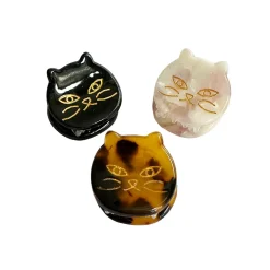 Kitty Round Mini Hair Claw in Various Colours by Hello Sakura