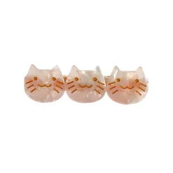 Kitty Trio Hair Clip (6cm) in Various Colours by Hello Sakura