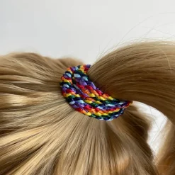 Kknekki Snag Free Hair Band in Rainbow by Bon Dep