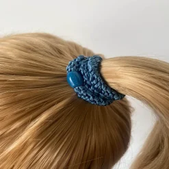 Kknekki Snag Free Hair Band in Petrol by Bon Dep