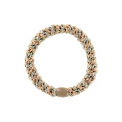 Kknekki Snag Free Hair Band in Dusty Grey / Beige Glitter by Bon Dep