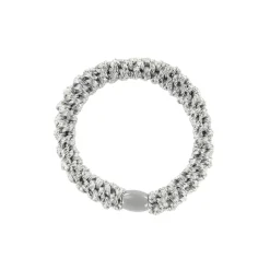 Kknekki Snag Free Hair Band in Silver Glitter by Bon Dep