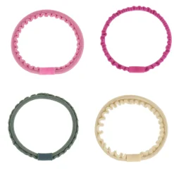 Kknekki Snag Free Thin Hair Bands in Pink Mix by Bon Dep