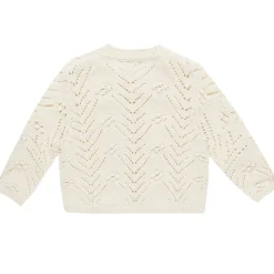 Knit Cardigan in Natural by Quincy Mae