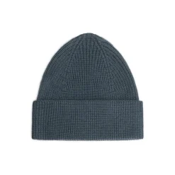 Knitted Beanie in Blue Grey by Gray Label