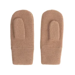 Knitted Mittens in Biscuit by Gray Label
