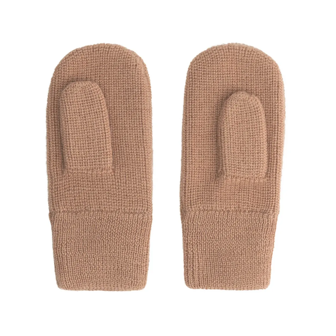 Knitted Mittens in Biscuit by Gray Label
