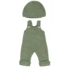 Knitted Overall & Bonnet Doll Outfit (38cm) by Miniland