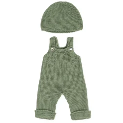 Knitted Overall & Bonnet Doll Outfit (38cm) by Miniland