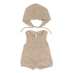 Knitted Romper & Bonnet Doll Outfit (38cm) by Miniland