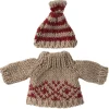 Knitted Sweater And Hat for Mum Mouse by Maileg