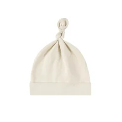 Knotted Baby Hat in Natural by Quincy Mae