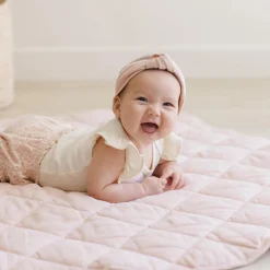 Knotted Headband in Bubblegum by Quincy Mae