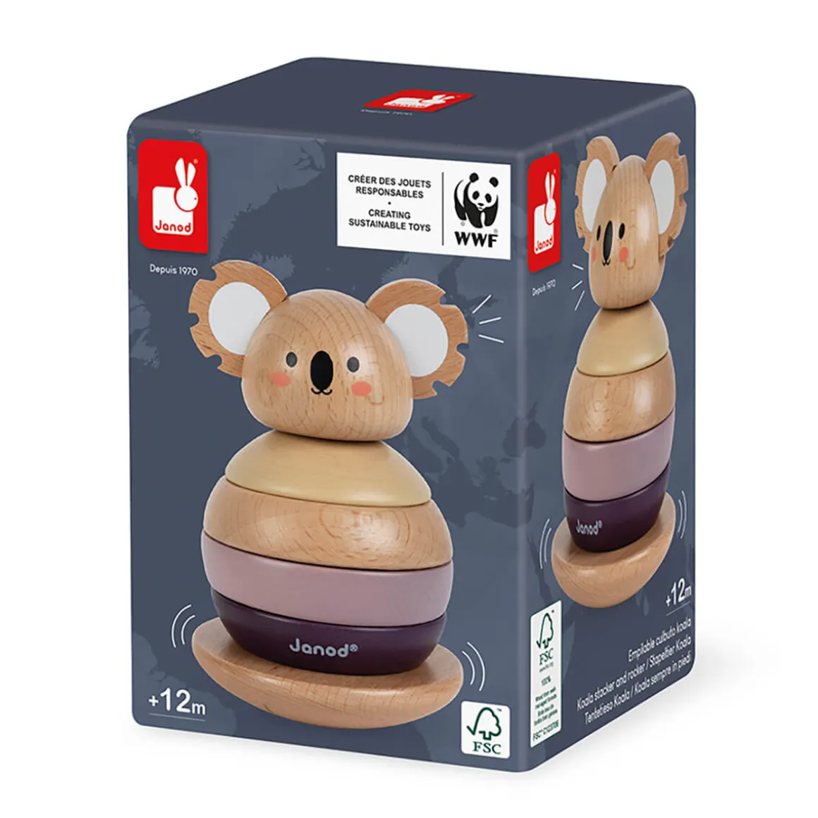 Koala Stacker and Rocker by Janod