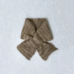 Lace Keyhole Scarf Cocoa by Iver & Isla