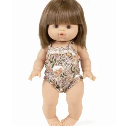 Lace Trim Bodysuit (34cm Doll) in Nausicaa Print by Minikane