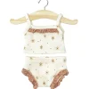 Lace Trim Girl's Underwear Set (34cm Doll) in Winter Flowers by Minikane