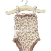 Lace Trim Girl's Underwear Set (34cm Doll) in Leo Print by Minikane