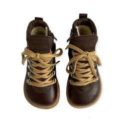Lace Up Boots With Zipper in Angulus Brown by Angulus - Last One In Stock - 25 EUR