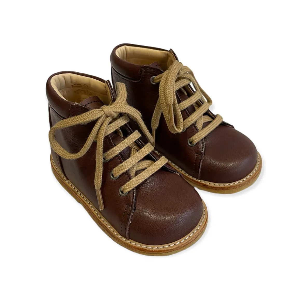 Lace Up Starter Boots in Angulus Brown by Angulus
